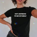 Not Aspiring to Be Humble Feminist Baby Tee - Image 5